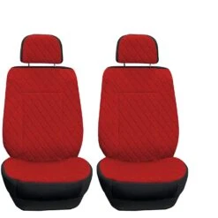 Prestige79 Neosupreme Diamond Stitch Car Seat Covers - Front Set Red(Prestige79 Neosupreme Diamond Stitch Car Seat Covers Front Set Red)