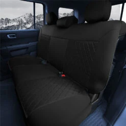 Neosupreme Deluxe Car Seat Cushions For SUV - Rear Black(Neosupreme Deluxe Car Seat Cushions For Suv Rear Black) -FH Group fb088013black 3