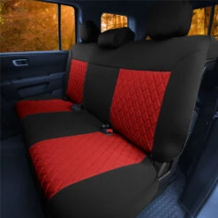 Neosupreme Deluxe Car Seat Cushions For SUV - Rear Red(Neosupreme Deluxe Car Seat Cushions For Suv Rear Red) -FH Group fb088013red 3