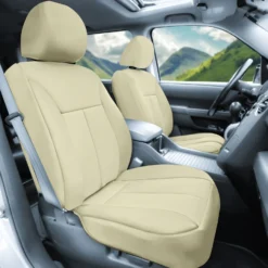 Ultraflex Neoprene Seat Covers - Front Set Solid Beige(Neoprene Ultraflex Diamond Patterned Seat Covers Front Set Solid Beige) 9 Ultraflex Neoprene Seat Covers - Front Set Solid Beige(Neoprene Ultraflex Diamond Patterned Seat Covers Front Set Solid Beige) -FH Group fb091 beige 3