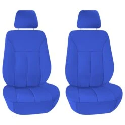 Ultraflex Neoprene Seat Covers - Front Set Solid Blue(Copy Of Neoprene Ultraflex Diamond Patterned Seat Covers Front Set Solid Blue 1)