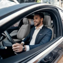 Ultraflex Neoprene Seat Covers - Front Set Solid Gray(Copy Of Copy Of Neoprene Ultraflex Diamond Patterned Seat Covers Front Set Solid Gray) -FH Group fb091 gray 4