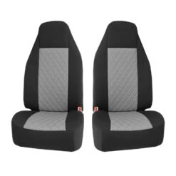 NeoSupreme Seat Covers Deluxe Quality High Back Car Seat Cushions - Front Set Gray(Neosupreme Seat Covers Deluxe Quality High Back Car Seat Cushions Front Set Gray)