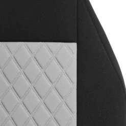 NeoSupreme Seat Covers Deluxe Quality High Back Car Seat Cushions - Front Set Gray(Neosupreme Seat Covers Deluxe Quality High Back Car Seat Cushions Front Set Gray) -FH Group fb118gray closeup 1 e1585860981699