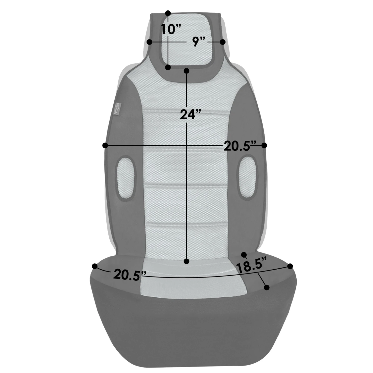 Leatherette Cushion Pads With 3D Air Mesh - Front - Beige(Leatherette Cushion Pads With 3d Air Mesh Front Beige) 7 Leatherette Cushion Pads With 3D Air Mesh - Front - Beige(Leatherette Cushion Pads With 3d Air Mesh Front Beige) - Image 7