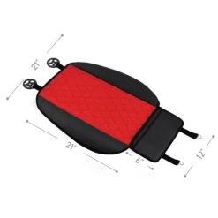 Faux Leather And NeoSupreme Seat Cushion Pad - Front Set Red(Faux Leather And Neosupreme Seat Cushion Pad Front Set Red) 7 Faux Leather And NeoSupreme Seat Cushion Pad - Front Set Red(Faux Leather And Neosupreme Seat Cushion Pad Front Set Red) -FH Group fb210 red dimensions