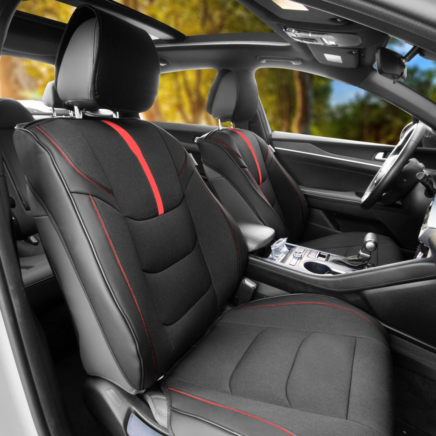 Ultra Sleek Car Seat Cushions - Front Set Red(Ultra Sleek Car Seat Cushions Front Set Red) 3 Ultra Sleek Car Seat Cushions - Front Set Red(Ultra Sleek Car Seat Cushions Front Set Red) - Image 3