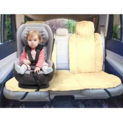 Doe16 Faux Rabbit Fur Car Seat Cushions - Rear Set Beige(Doe16 Faux Rabbit Fur Car Seat Cushions Rear Set Beige) 8 Doe16 Faux Rabbit Fur Car Seat Cushions - Rear Set Beige(Doe16 Faux Rabbit Fur Car Seat Cushions Rear Set Beige) -FH Group fb216012 beige 2 2