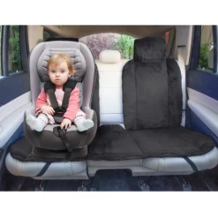 Doe16 Faux Rabbit Fur Car Seat Cushions - Rear Set Black(Doe16 Faux Rabbit Fur Car Seat Cushions Rear Set Black) 9 Doe16 Faux Rabbit Fur Car Seat Cushions - Rear Set Black(Doe16 Faux Rabbit Fur Car Seat Cushions Rear Set Black) -FH Group fb216012 black 2 2