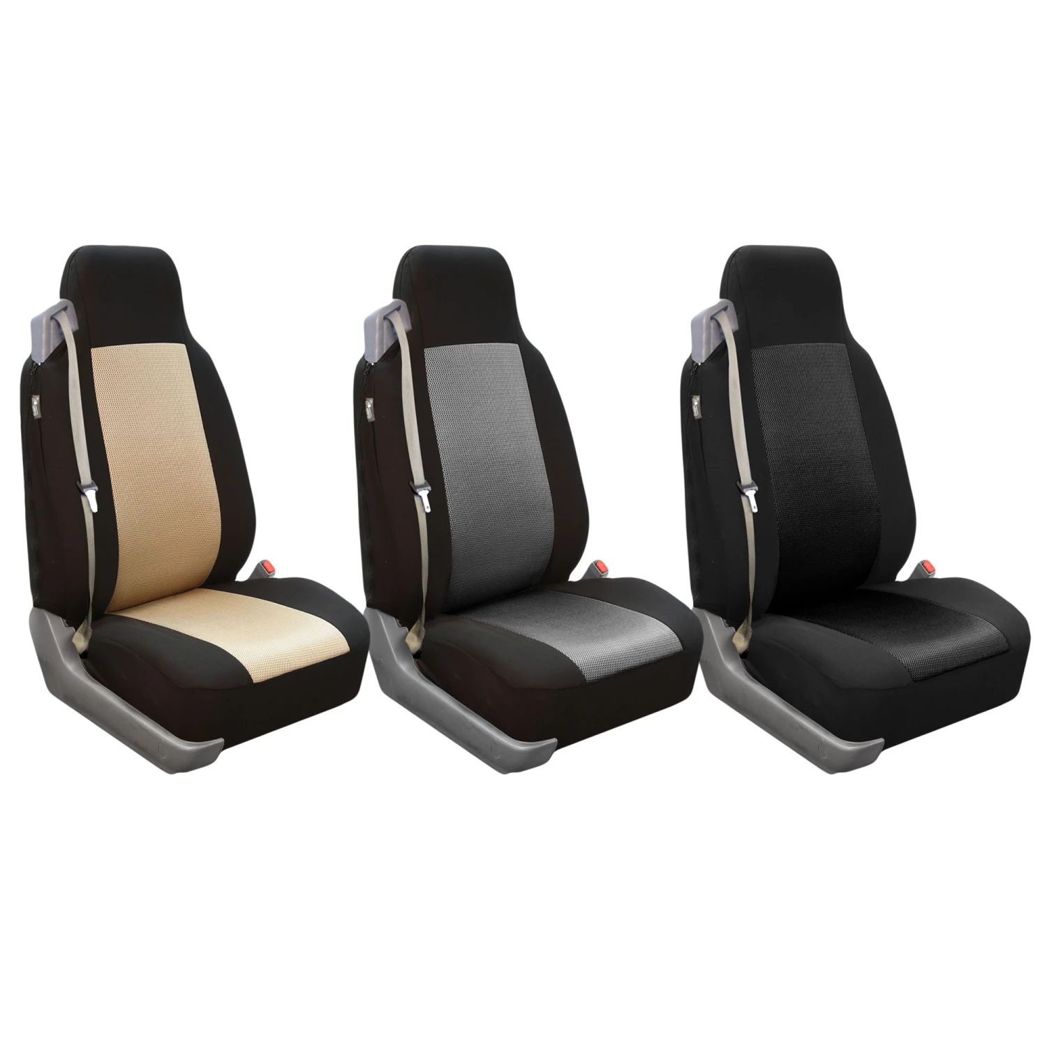 Flat Cloth All-Purpose Built-In Seatbelt Classic Cloth Seat Covers - Full Set Black(Flat Cloth All Purpose Built In Seatbelt Classic Cloth Seat Covers Full Set Black) 5 Flat Cloth All-Purpose Built-In Seatbelt Classic Cloth Seat Covers - Full Set Black(Flat Cloth All Purpose Built In Seatbelt Classic Cloth Seat Covers Full Set Black) - Image 5