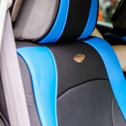 Ultra Comfort Deluxe Leatherette Seat Cushions - Front Set Blue(Ultra Comfort Deluxe Leatherette Seat Cushions Blue) -FH Group fh group auto 225 51205725075 o 1