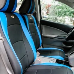 Ultra Comfort Deluxe Leatherette Seat Cushions - Full Set Blue / Black(Ultra Comfort Deluxe Leatherette Seat Cushions Full Set Blue Black) -FH Group fh group auto 246 51205426214 o 1