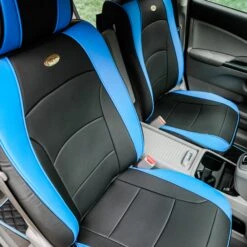 Ultra Comfort Deluxe Leatherette Seat Cushions - Front Set Blue(Ultra Comfort Deluxe Leatherette Seat Cushions Blue) -FH Group fh group auto 248 51205426014 o