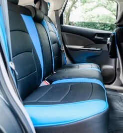 Ultra Comfort Deluxe Leatherette Bench Seat Cushions - Rear Blue(Ultra Comfort Deluxe Leatherette Bench Seat Cushions Rear Blue) -FH Group fh group auto 253 51204860813 o