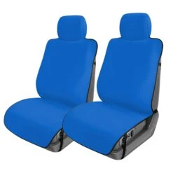 FH Group Easy Roll-Out Car Seat Protector - 2pc Blue Neoprene(Fh Group Easy Roll Out Car Seat Protector 2pc Blue Neoprene)