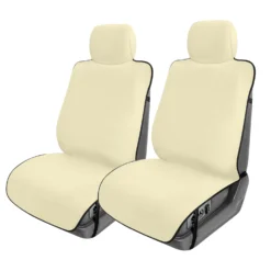 FH Group Easy Roll-Out Car Seat Protector - 2pc Beige Faux Leather(Fh Group Easy Roll Out Car Seat Protector 2pc Beige Faux Leather)