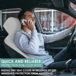 FH Group Easy Roll-Out Car Seat Protector - 2pc Gray Faux Leather(Fh Group Easy Roll Out Car Seat Protector 2pc Gray Faux Leather) -FH Group fh1006pu gray 3 9f444a33 0532 469f bd4d 040ac6702570