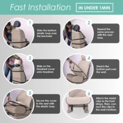 FH Group Easy Roll-Out Car Seat Protector - 1pc Gray Faux Leather(Faux Leather Car Seat Protector Waterproof Sweatproof For For Dog Kid Running Beach 1 Pc Pack Gray) 11 FH Group Easy Roll-Out Car Seat Protector - 1pc Gray Faux Leather(Faux Leather Car Seat Protector Waterproof Sweatproof For For Dog Kid Running Beach 1 Pc Pack Gray) -FH Group fh1006pu gray 5