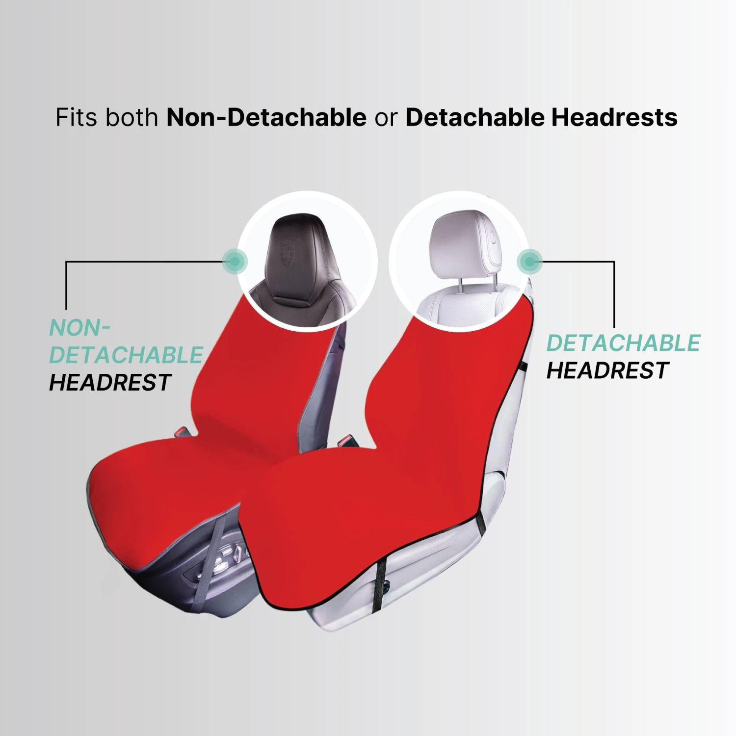 FH Group Easy Roll-Out Car Seat Protector - 2pc Red Faux Leather(Fh Group Easy Roll Out Car Seat Protector 2pc Red Faux Leather) 4 FH Group Easy Roll-Out Car Seat Protector - 2pc Red Faux Leather(Fh Group Easy Roll Out Car Seat Protector 2pc Red Faux Leather) - Image 4