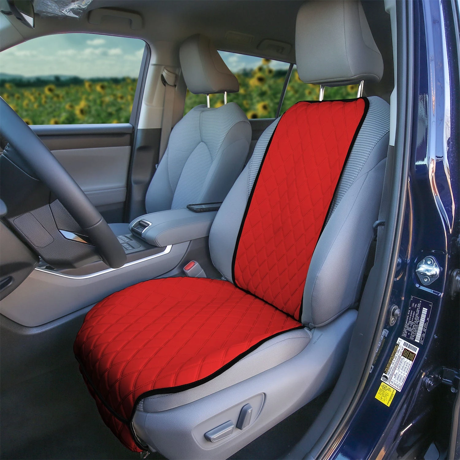 NeoSupreme Seat Protectors - Front Set - 2pc Solid Red(Neosupreme Seat Protectors Front Set Red) 2 NeoSupreme Seat Protectors - Front Set - 2pc Solid Red(Neosupreme Seat Protectors Front Set Red) - Image 2