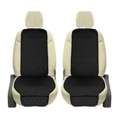NeoSupreme Seat Protectors - Front Set - 2pc Solid Black(Neosupreme Seat Protectors Front Set Black)
