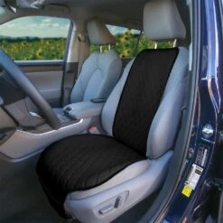 NeoSupreme Seat Protectors - Front Set - 2pc Solid Black(Neosupreme Seat Protectors Front Set Black) -FH Group fh1016 black 3