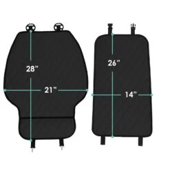 NeoSupreme Seat Protectors - Front Set - 2pc Solid Black(Neosupreme Seat Protectors Front Set Black) -FH Group fh1016 black 7