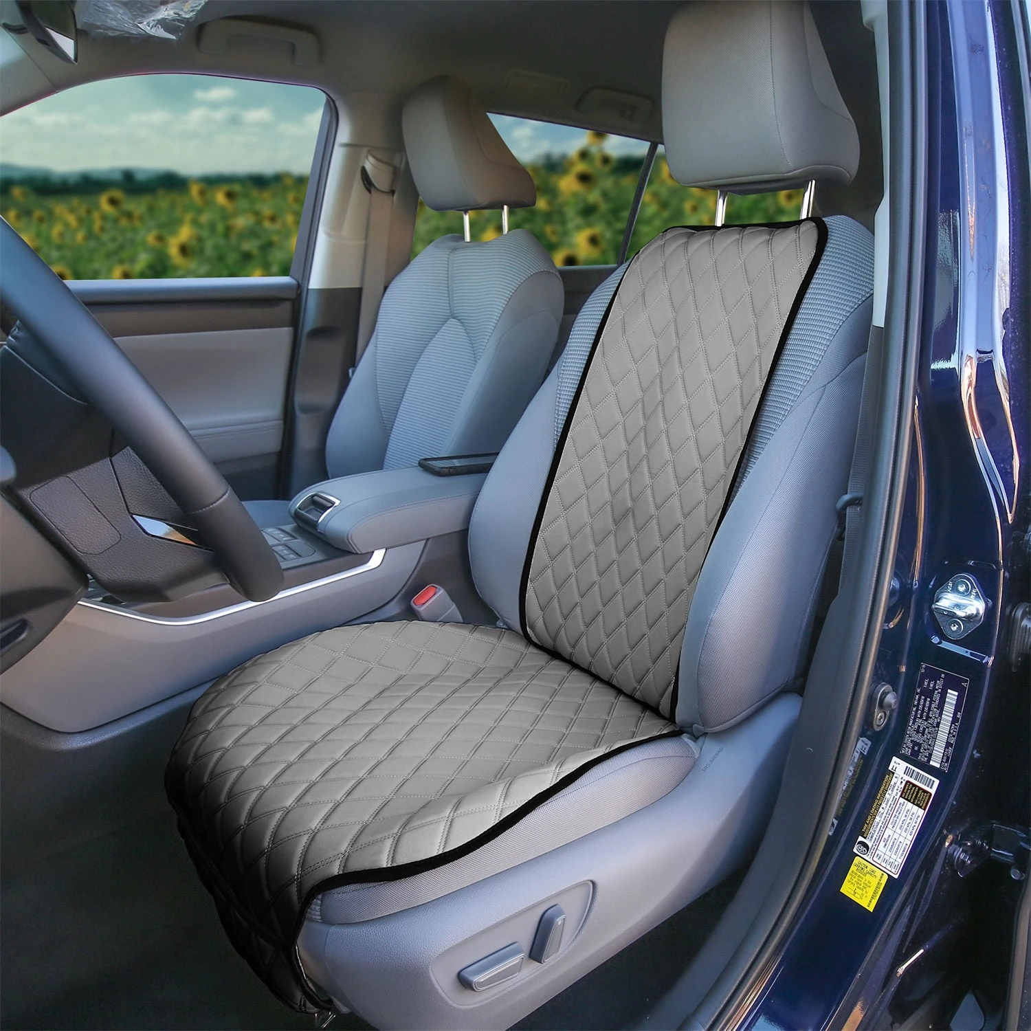 NeoSupreme Seat Protectors - Front Set - 1pc Solid Gray(Neosupreme Seat Protector 1pk Front Gray) 2 NeoSupreme Seat Protectors - Front Set - 1pc Solid Gray(Neosupreme Seat Protector 1pk Front Gray) - Image 2