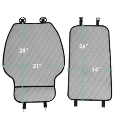 NeoSupreme Seat Protectors - Front Set - 2pc Solid Gray(Neosupreme Seat Protectors Front Set Gray) -FH Group fh1016 gray 7