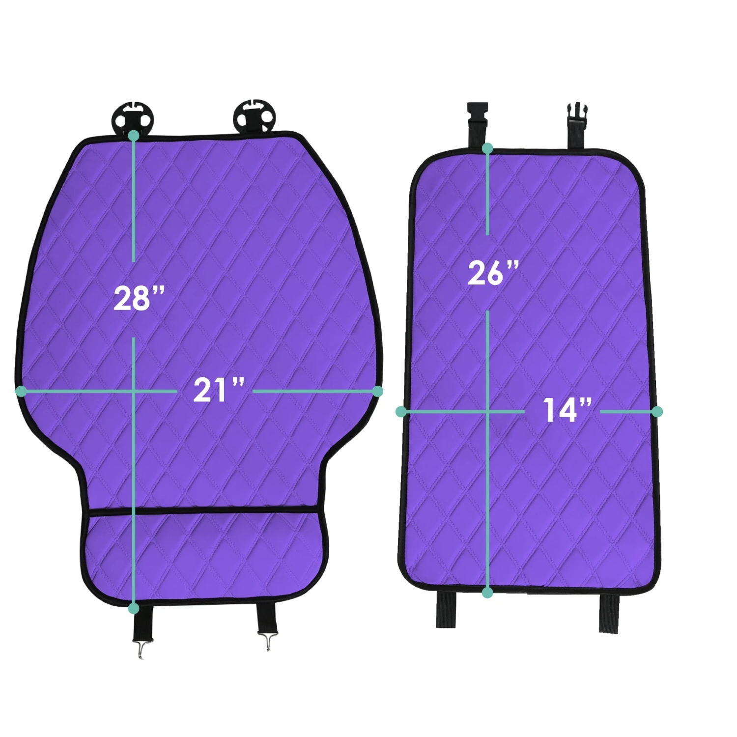 NeoSupreme Seat Protectors - Front Set - 2pc Solid Purple(Neosupreme Seat Protectors Front Set 2pc Solid Purple) 7 NeoSupreme Seat Protectors - Front Set - 2pc Solid Purple(Neosupreme Seat Protectors Front Set 2pc Solid Purple) - Image 7