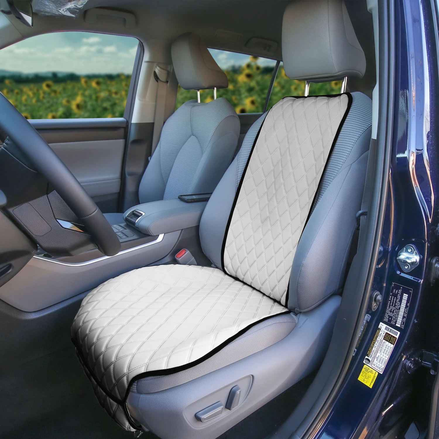 NeoSupreme Seat Protectors - Front Set - 2pc Solid White(Neosupreme Seat Protectors Front Set 2pc Solid White) 2 NeoSupreme Seat Protectors - Front Set - 2pc Solid White(Neosupreme Seat Protectors Front Set 2pc Solid White) - Image 2