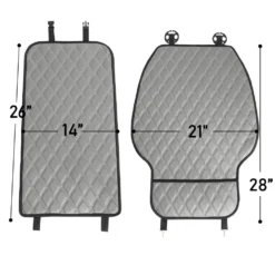 Faux Leather Seat Protectors - 1Pk Front Red(Faux Leather Seat Protectors 1pk Front Red) -FH Group fh1018 DIMENSION e1591531297137 4ef23901 c654 4f4c a014 c38d274bbb13