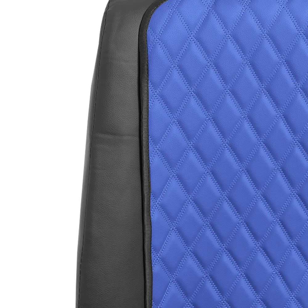 Faux Leather Seat Protectors - Front Set Blue(Faux Leather Seat Protectors Front Set Blue) 4 Faux Leather Seat Protectors - Front Set Blue(Faux Leather Seat Protectors Front Set Blue) - Image 4
