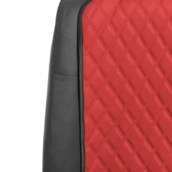 Faux Leather Seat Protectors - Front Set Red(Faux Leather Seat Protectors Front Set Red) -FH Group fh1018 red close detail e1591532073325 f78bafb7 ff43 428a 8d63 3bc889eb8f72
