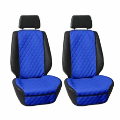 Faux Leather Seat Protectors - Front Set Blue(Faux Leather Seat Protectors Front Set Blue)