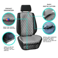 Faux Leather Seat Protectors - Front Set Beige(Faux Leather Seat Protectors Front Set Beige) -FH Group fh1018description e1591531667121 5cd44dd1 659b 4b65 af01 b48b4f0d6efd