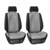 Faux Leather Seat Protectors - Front Set Gray(Faux Leather Seat Protectors Front Set Gray)