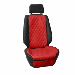Faux Leather Seat Protectors - 1Pk Front Red(Faux Leather Seat Protectors 1pk Front Red)