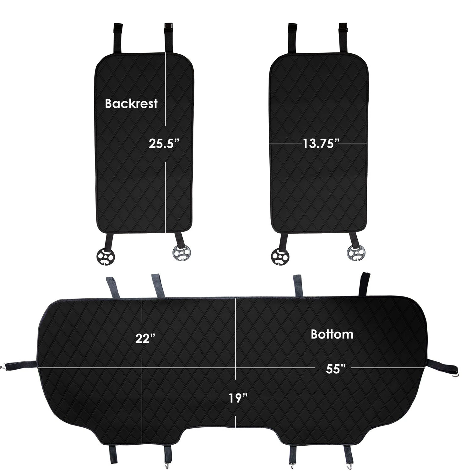 Neosupreme Seat Protectors - Rear Set Black(Neosupreme Seat Protectors Rear Set Black) 3 Neosupreme Seat Protectors - Rear Set Black(Neosupreme Seat Protectors Rear Set Black) - Image 3