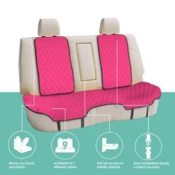 Neosupreme Seat Protectors - Rear Set Pink(Neosupreme Seat Protectors Rear Set Pink) 11 Neosupreme Seat Protectors - Rear Set Pink(Neosupreme Seat Protectors Rear Set Pink) -FH Group fh1026 pink 4