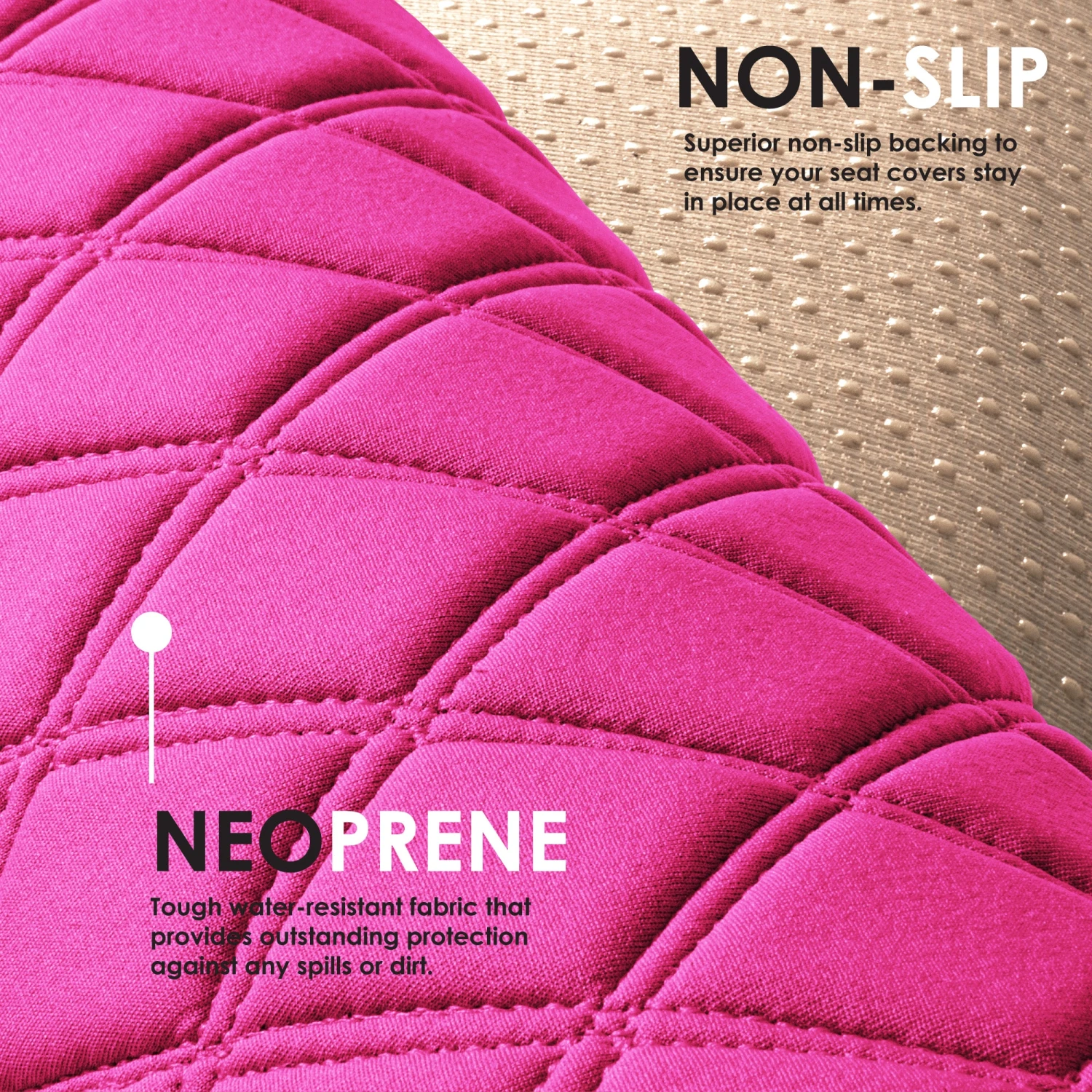 Neosupreme Seat Protectors - Rear Set Pink(Neosupreme Seat Protectors Rear Set Pink) 5 Neosupreme Seat Protectors - Rear Set Pink(Neosupreme Seat Protectors Rear Set Pink) - Image 5