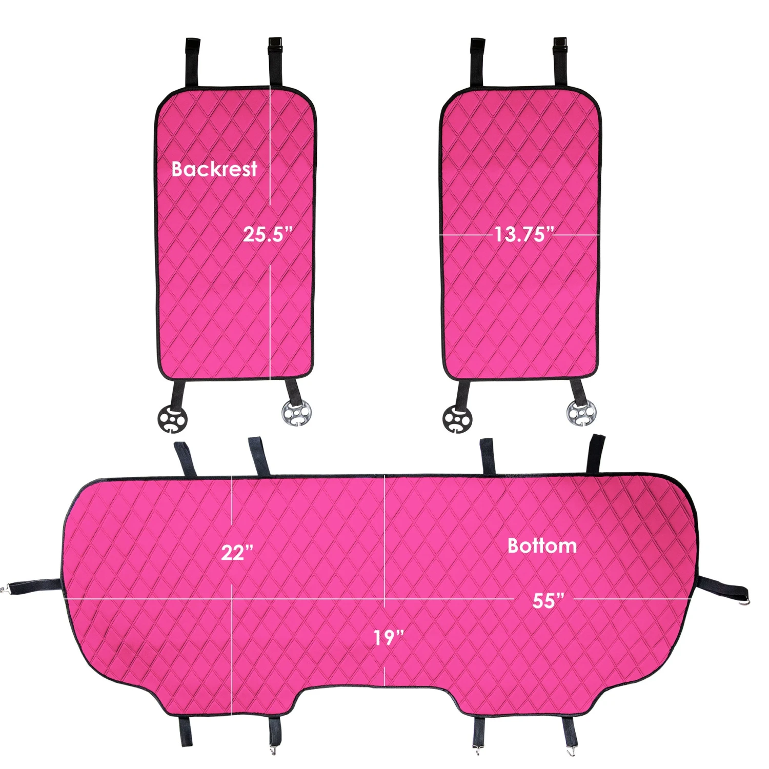 Neosupreme Seat Protectors - Rear Set Pink(Neosupreme Seat Protectors Rear Set Pink) 6 Neosupreme Seat Protectors - Rear Set Pink(Neosupreme Seat Protectors Rear Set Pink) - Image 6