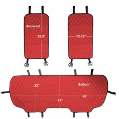 Neosupreme Seat Protectors - Rear Set Red(Neosupreme Seat Protectors Rear Set Red) -FH Group fh1026 red 7