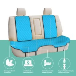 Neosupreme Seat Protectors - Rear Set Aqua(Neosupreme Seat Protectors Rear Set Aqua) -FH Group fh1026 aqua 4