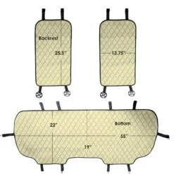 Neosupreme Seat Protectors - Rear Set Beige(Neosupreme Seat Protectors Rear Set Beige) -FH Group fh1026 beige 7