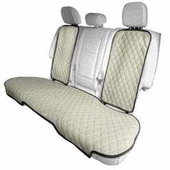 Faux Leather Seat Protectors - Rear Set Beige(Faux Leather Seat Protectors Rear Set Beige)