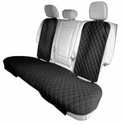 Faux Leather Seat Protectors - Rear Set Black(Faux Leather Seat Protectors Rear Set Black)