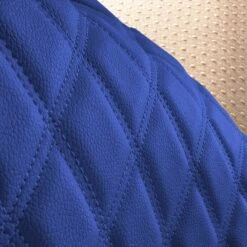 Faux Leather Seat Protectors - Rear Set Blue(Faux Leather Seat Protectors Rear Set Blue) 6 Faux Leather Seat Protectors - Rear Set Blue(Faux Leather Seat Protectors Rear Set Blue) -FH Group fh1028blue close texture front and back