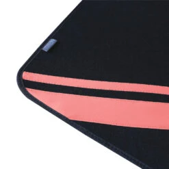 Non-Slip Carpet Floor Mats With Faux Leather Stripes - Full Set Pink(Non Slip Carpet Floor Mats With Faux Leather Stripes Full Set Pink) -FH Group fh14501pink 5
