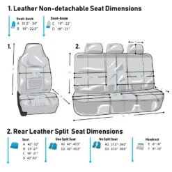 Royal PU Leather Seat Covers Full Set Beige / Black(Royal Pu Leather Seat Covers Full Set Beige Black) -FH Group leather non detachable rear split combo e1568994206472 20642f5e bde2 4a29 af95 d483ed86b541